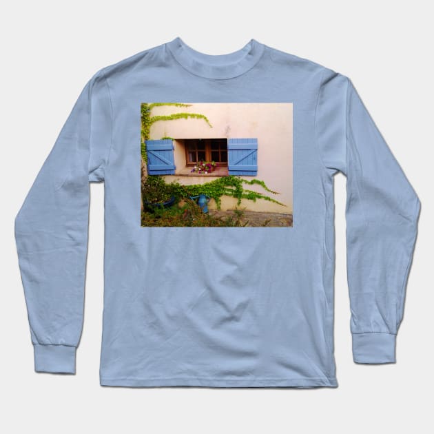 Mediterranean window Long Sleeve T-Shirt by robelf